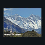 HIMALAYA - One of 1000 views from NEPAL Postcard<br><div class="desc">Orientation: Postcard Whether you’re sending a charming hello, a heartfelt thanks or a special announcement, Zazzle’s custom postcards are the perfect way to keep in touch. Add your favorite picture or pick a customizable design and make someone’s day with a simple “hi”! Dimensions: 4.25" x 5.6" (portrait) or 5.6" x...</div>