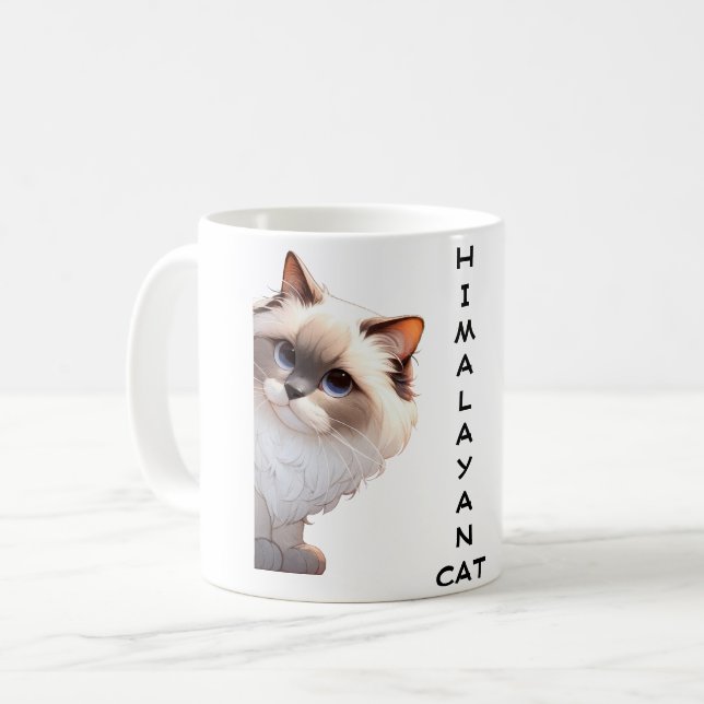 Himalayan Cat Coffee Mug (Front Left)