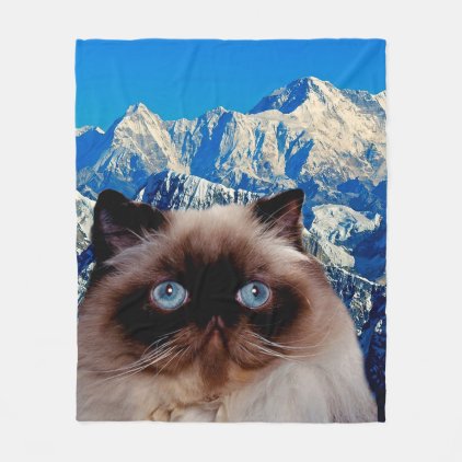 Himalayan Cat Fleece Blanket