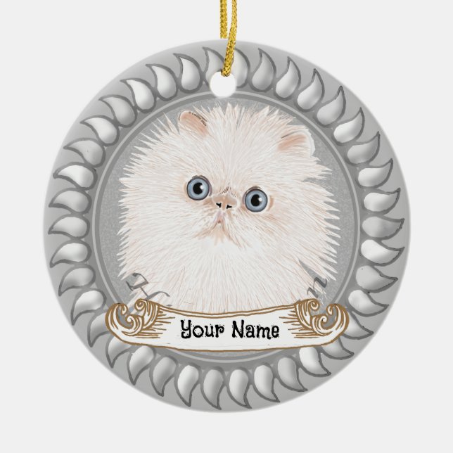 Himalayan Cat ornament (Front)