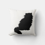 Himalayan Cat Silhouette Pillow at Zazzle