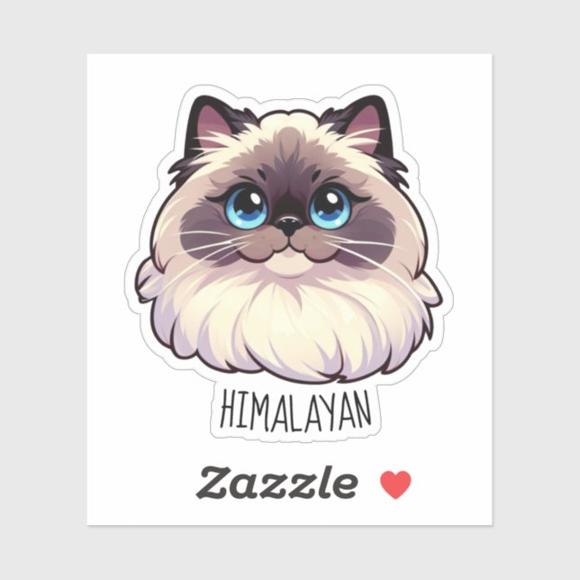 Himalayan Cat Sticker (Sheet)