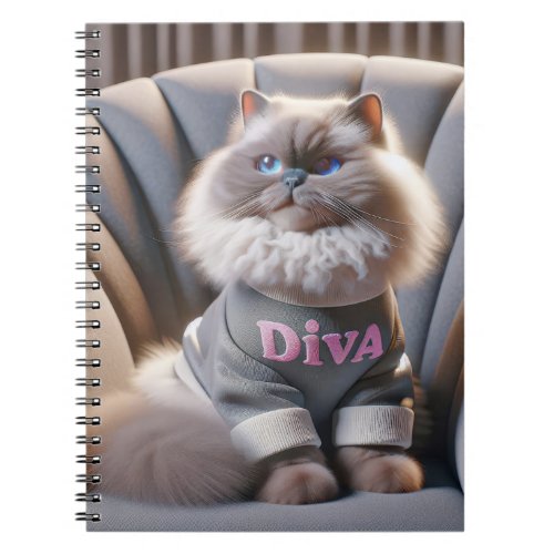 Himalayan Diva Cat Notebook