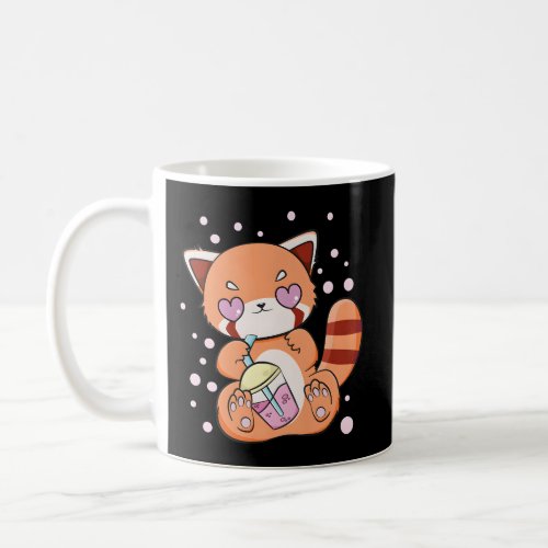 Himalayan Red Panda Boba Pearl Bubble Tea Anime Coffee Mug