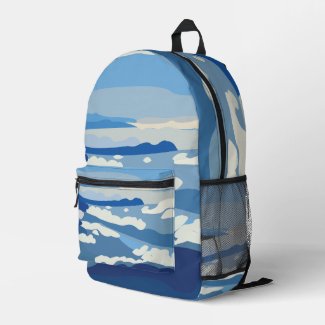 Himalayas Himalayan Mountains Asia Travel Printed Backpack