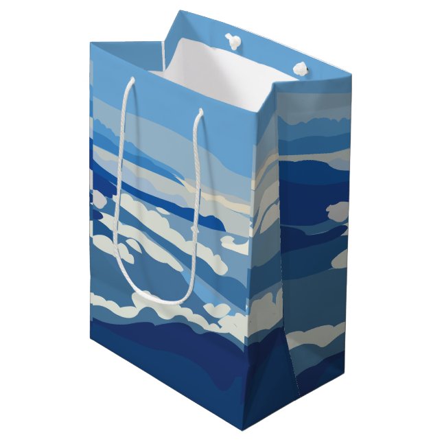 Himalayas Himalayan Mountains  Medium Gift Bag (Front Angled)