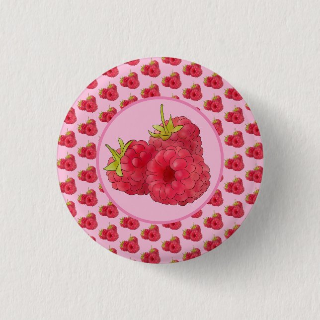 Himbeeren  button (Front)