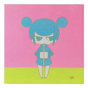 hime01 - princess (kawaii girl) faux canvas print