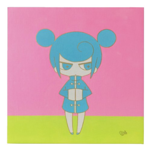 hime01 - princess (kawaii girl) faux canvas print