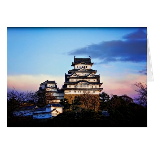 Himeji Castle at Sunrise Cards (Front Horizontal)