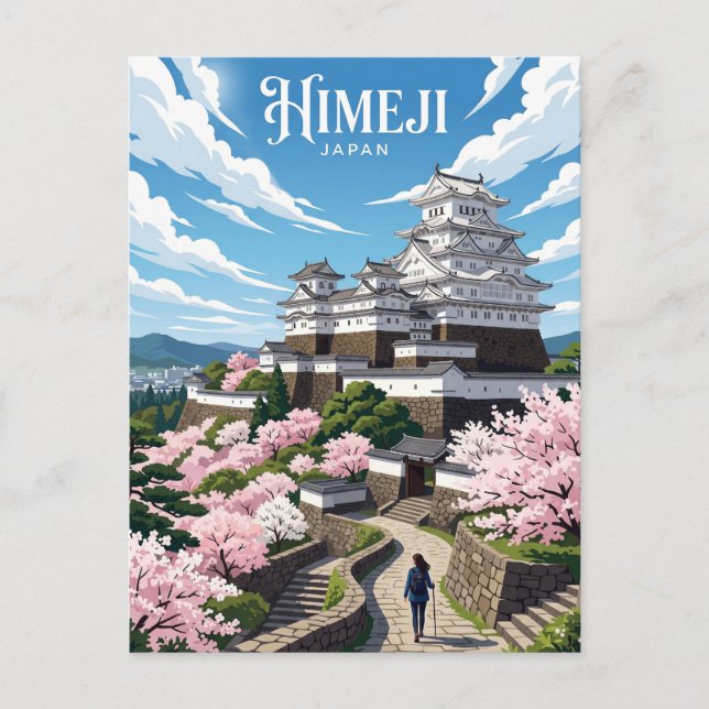 Himeji Castle Japan Postcard (Front)