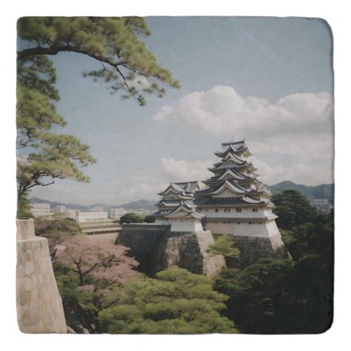 Himeji Castle Majestic Fortress Japanese History Trivet