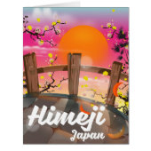 Himeji Japan blossom poster. (Front)