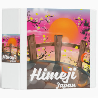 Himeji Japan blossom poster. 3 Ring Binder