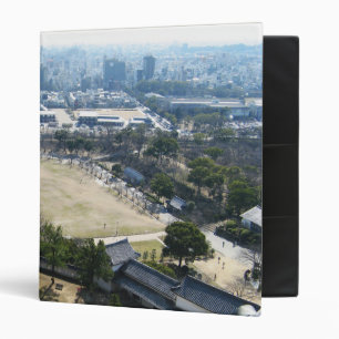 Himeji, Japan (View from atop castle) 3 Ring Binder