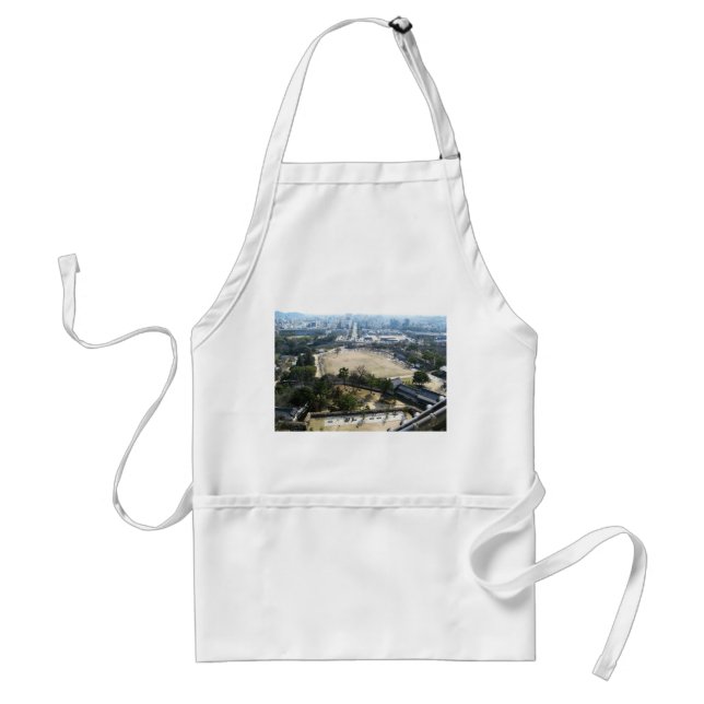 Himeji, Japan (View from atop castle) Adult Apron (Front)