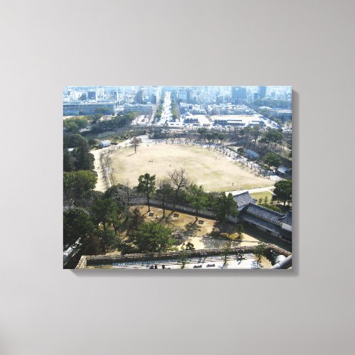Himeji Japan View from atop castle Canvas Print