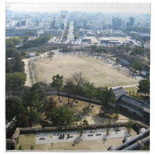 Himeji, Japan (View from atop castle) Cloth Napkin