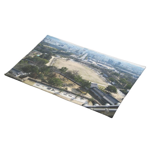 Himeji, Japan (View from atop castle) Cloth Placemat (On Table)