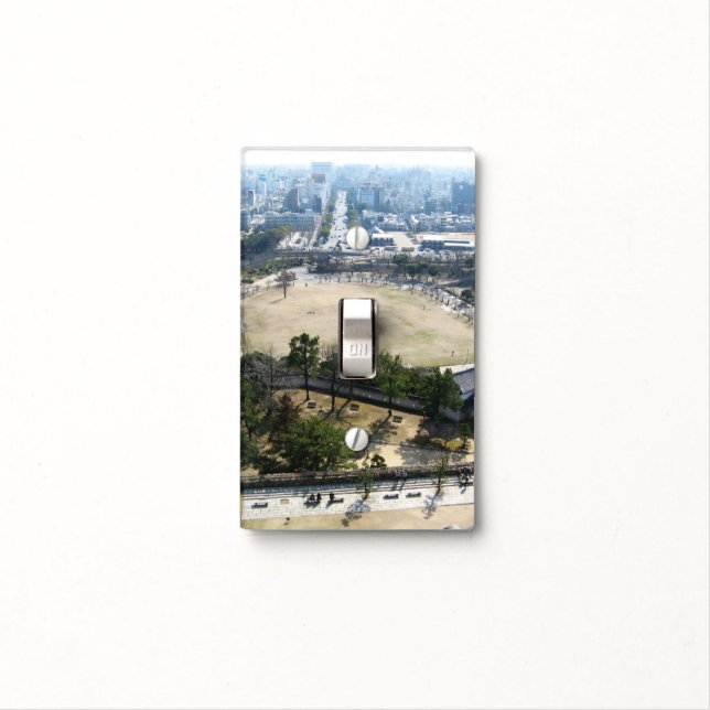 Himeji, Japan (View from atop castle) Light Switch Cover (In Situ)