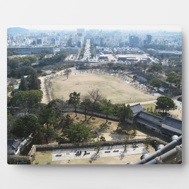 Himeji, Japan (View from atop castle) Plaque (Front)