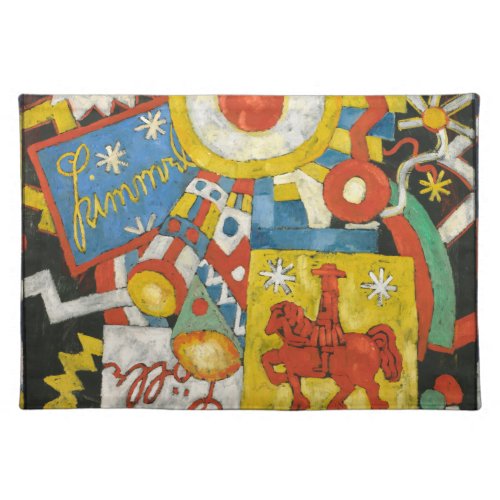 Himmel by Marsden Hartley Vintage Expressionism Cloth Placemat