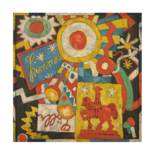 Himmel by Marsden Hartley, Vintage Expressionism Wood Wall Decor