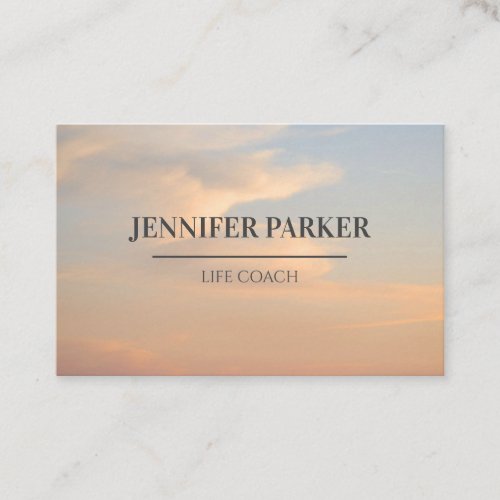 Himmel Foto Visitenkarte Business Card