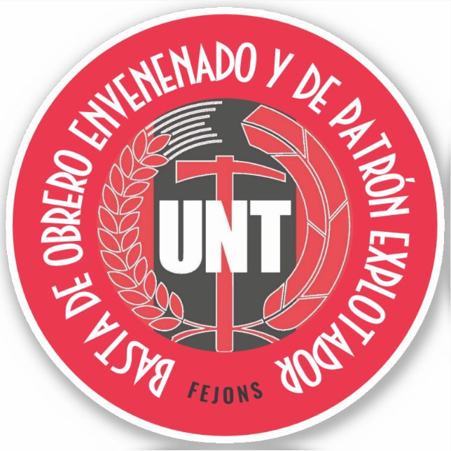 Himno del trabajo sticker (Front)