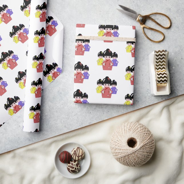 Hinamatsuri, Girls Day Japanese Doll  Wrapping Paper (Crafts)