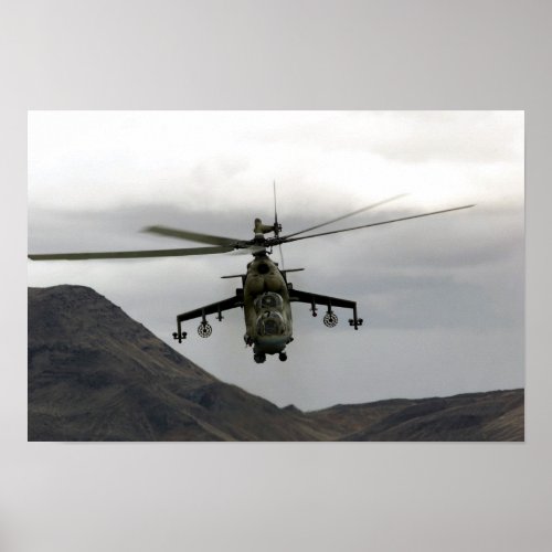 Hind Helicopter Poster