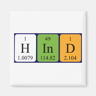 Hind periodic table name magnet