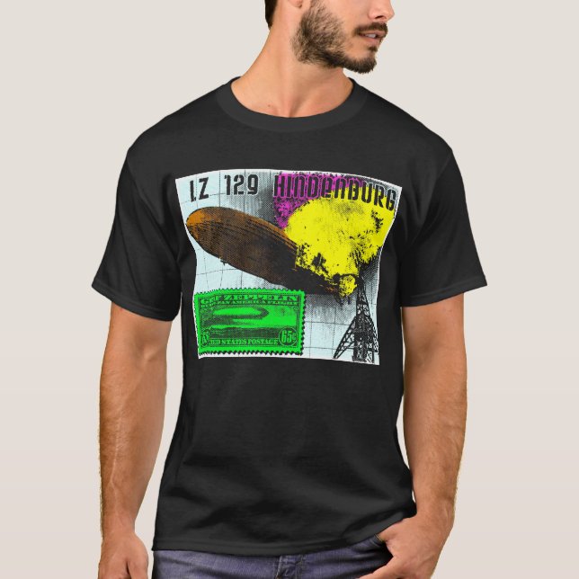 Hindenburg burning T-Shirt (Front)