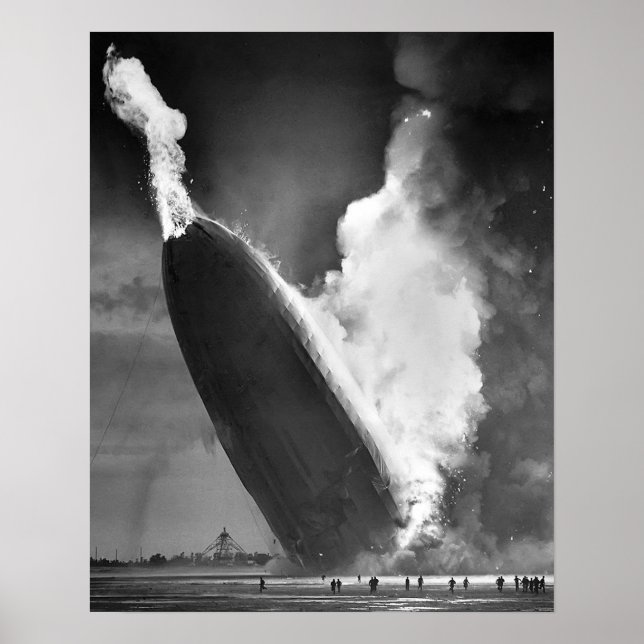 Hindenburg Disaster poster 16"x20". (Front)