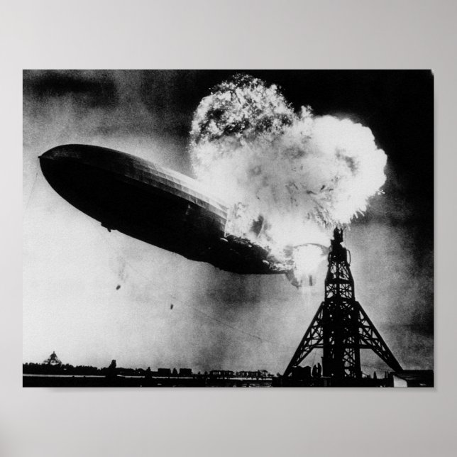 Hindenburg Disaster - Zeppelin Explosion Poster (Front)