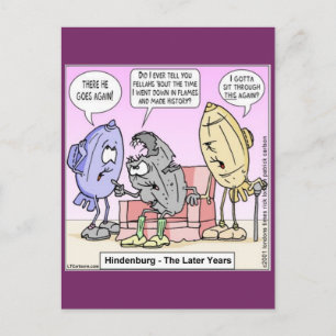 Hindenburg The Later Years Rick London Funny Postcard