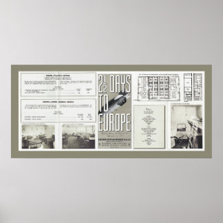 Hindenburg Vintage Travel Brochures Poster