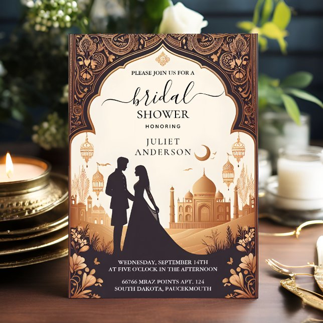 Hindi Henna Mehndi Indian Style Bridal Shower Invitation (Creator Uploaded)