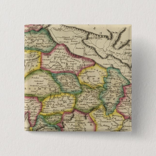 Hindoostan 3 pinback button (Front)