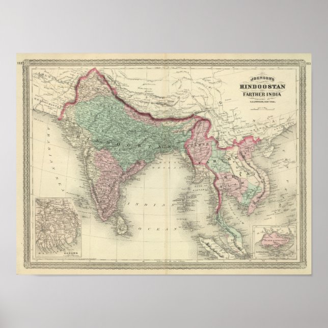 Hindoostan and Farther India Poster (Front)