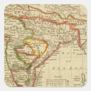 Hindoostan or India Square Sticker