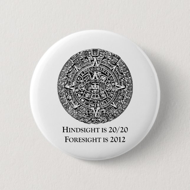 Hindsight is 20/20 Foresight is 2012 Button (Front)