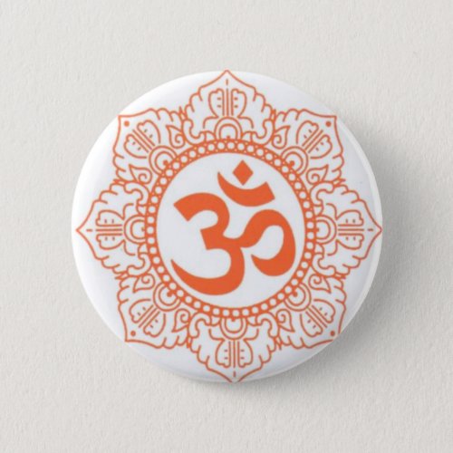 HINDU _ BUDDHA SYMBOLS OMOHM PINBACK BUTTON