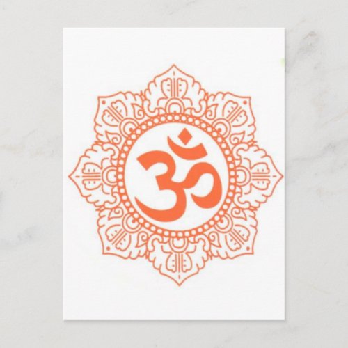 HINDU _ BUDDHA SYMBOLS OMOHM POSTCARD