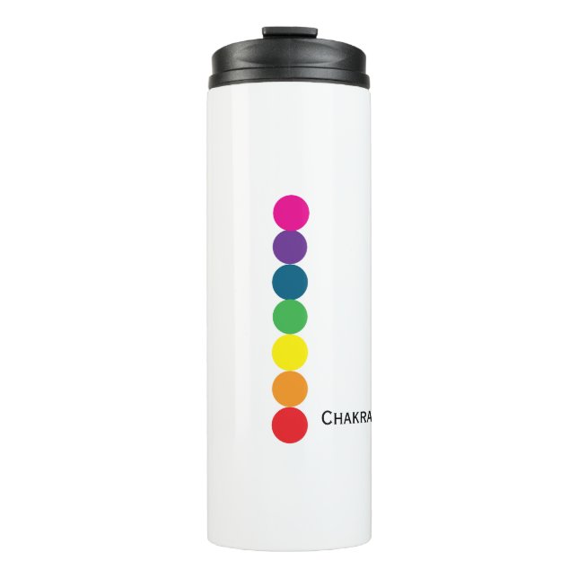 Hindu Chakra Meditation – Minimalist design Thermal Tumbler (Front)
