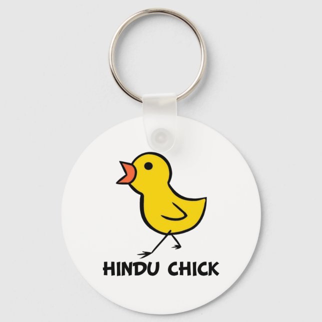 Hindu Chick Keychain (Front)