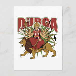 Hindu Durga Postcard