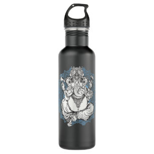 Hindu Elephant God Ganesha T - Oriental India Henn Stainless Steel Water Bottle