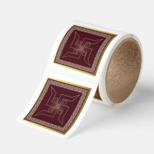 Hindu Festival Decor Square Sticker