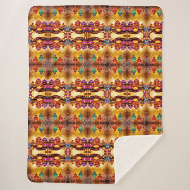 Hindu Festival Sherpa Blanket (Front)
